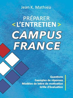 cover image of Préparer l'entretien Campus France